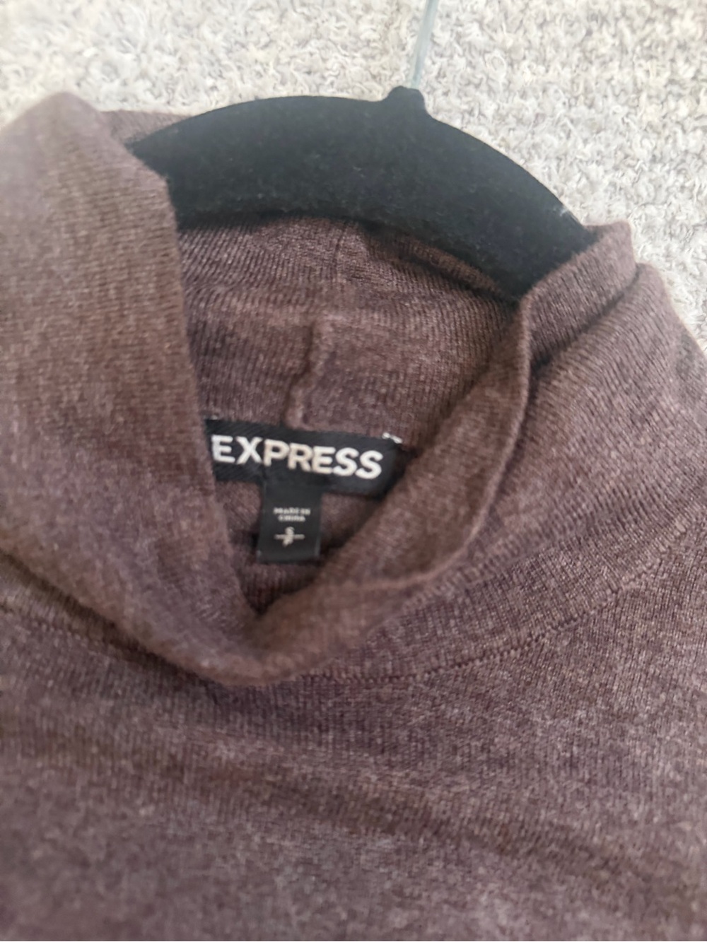 Commense Brown Turtleneck Sweater